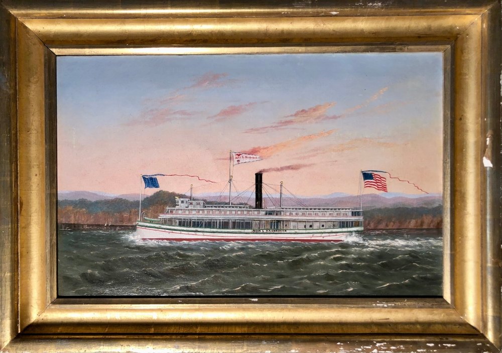 Hudson River Steamer Folk Art - MARITIME ARTS GALLERY