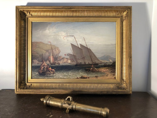 Robert Salmon, "French Lugger" - MARITIME ARTS GALLERY