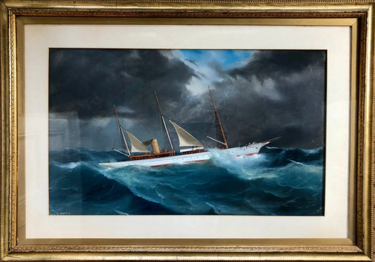 Steam Yacht "THISTLE" by De Simone - MARITIME ARTS GALLERY